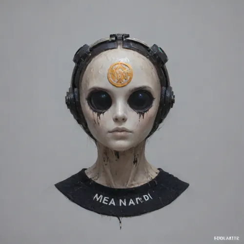 ((Logo)), Unreal superrealistic 8k, (((logo))), ((logotype:1)), the head of plastic robot android girl melting clock, rank, game, icon, <lora:d4lixl:.5>, <lora:IOS_Iridescent_opal_style:.8>, <lora:Sleek_Product_Design:.8>, <lora:rankgameicon_Hap_XL:.8>