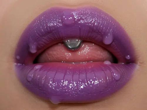 MOHIXOY GOTO, PhMacro photography and detail
My vagina pussy was transformed with the help of implants that made it look like purple lush lips that you just want to suck., clitoral piercing, artoflips, uoclips, lips, lipstick, art, of, pussy is wet from an abundance of cum, (fish Lips pussy:1.3)