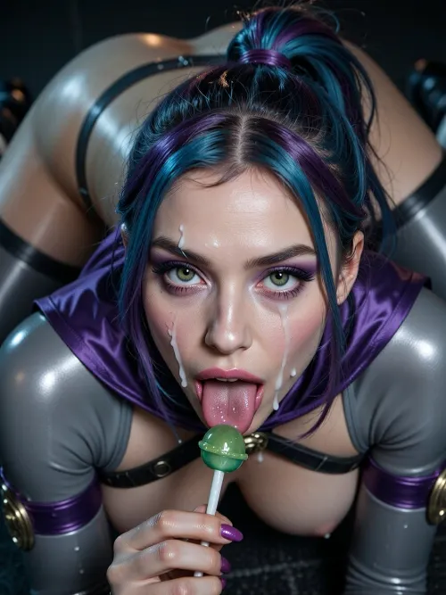 BULOT COLYG, ((chest to the ground, face down, head down, facing down, butt up, hips up, extended legs, dynamic pose wide hips, thick thighs, spread legs)), ((Raven, justice league, gray skin, glistening skin, hd purple shinny eyes and detailed iris, purple cloak, skin tight latex, big eyes, sexy body, slim waist, woman, Embarrassed charming female military officer, (((splashes cumshot by more white sperm dripping masterpiece, 🐶💦💕🪄, An extreme candid macro photograph focusing on the slightly parted lips of a person holding a green lollipop, An close-up beauty portrait of a young woman focusing sharply on her eyes and makeup She has multi-tonal dyed hair blending electric cyan, deep purple, and vivid blue. Her pride makeup features iridescent satin eyeshadow with bright lime-green and aqua shimmer on the inner mobile lids, blended out into a vibrant violet-magenta cut-crease and soft lower-lash smoked liner. Her eyes have bright, detailed hazel-green irises with crisp limbal rings and delicate wispy upper lashes. She wears smooth metallic fuchsia lipstick and subtle cheek highlight. She has delicate hyper-feminine facial features and an elegant neckline.. Clean studio portrait lighting, high micro-contrast, 85mm lens, shallow depth of field with soft dark background.on her face and mouth))), plump lips, open mouth, shows tongue, tongue out, long eyelashes, holds hands uncovered very large bust, ((kneel on plane)), head raised, top view, (((full-length top view))), lush bust, deep cleavage, cleavage, full-length, blue eyes, ginger ponytail hairstyle, ((bikini)), a lot of cum, facial, mouth full of cum, dark background, cum on face, cum on body, cum on clothes, cum swapping, excessive cum, covered in cum, ejaculation, projectile cum, cum on breasts, cum on back, cum on ass, cum on pussy, cum on shoes, cupping hands, cum on hands, cumdrip, after sex, after vaginal, big red lips, keira_knightley_actress lookalike, ahegao, rolling_eyes, rolling_eyes-000014, ahegao face, pleasure, beautiful eyes, bukkake, tits, ＜lora, (bukkakeLora_v10:1), breast, Madison, Beer, tatoos over the body, sweaty body, oiled body, moles over the body and face, breasts, ponytail hairstyle, <lora:shirtliftALORAFor_shirtliftv1:.5>, happy eyes)), ((medium round breast, perky nipples, puffy areolas, erect nipple)), (lots of cum, massive cumshot on her, cum, cum on face, covered in cum), UHD, extra detail, perfect lighting., 4ng3l, face, raven, facialized, superfacialized