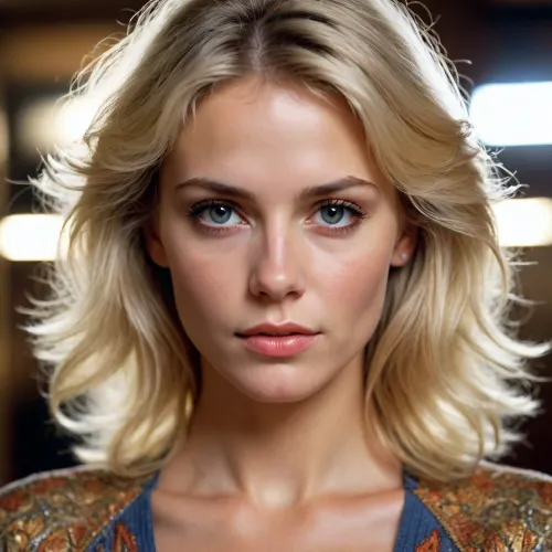 1980s blonde female portrait
