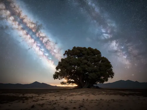A massive Saturn's ring encircles the entire planet, with no girls or animals in sight