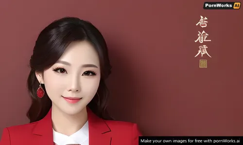 a very beautiful 西安 woman, background 西安, dark red, white