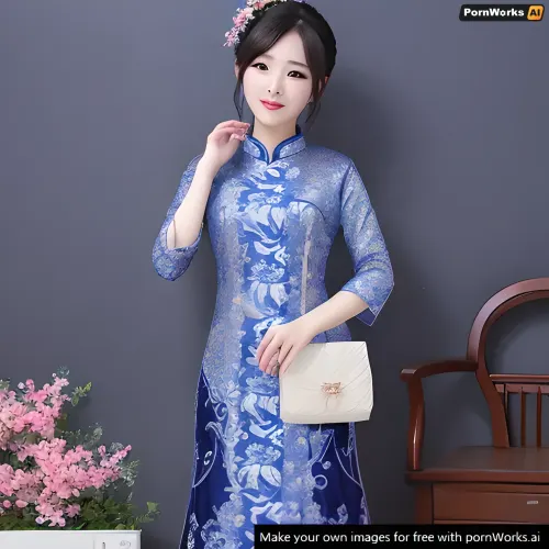 a very beautiful 苏州 woman, background 苏州, dark blue, white