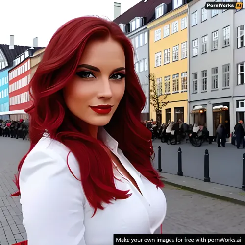 Le visage de la femme était parfait, avec un nez délicat et des lèvres pleines. Ses yeux étaient bleu foncé, et ses cheveux étaient longs et blonds. Elle portait une robe rouge qui s'accrochait parfaitement à ses courbes, montrant son corps tonique. Comme elle marchait