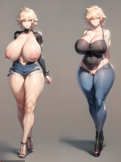 (highres, best quality:1.2), intricate details, vibrant image, sharpness, colorful, bakumilf, solo, mature female, spiky hair, blonde hair, tank top, jeans, sitting on a sofa, <lora:Mitsuki-10:.9>, (1girl), (vaginal), (gangbang), (kemo, coliseum), (clenched, teeth), out, open, smile, rolling, enormous tits, huge tits, very big tits, one mistress, ahegao face, big breasts, perfect breasts, hard nipples, cum from vagina, crossed arms, lots of cum, very wide hips and narrow waist, with an open chest, and full-length high boots, shaved pussy, without panties, in full height, full body, full body on photo, full body in picture, ultra-detailed, professional photography, masterpiece, photo-realism, perfect face, anatomically correct hands, anatomically correct, fingers, correct hands, natural colors, best quality, photo realism, studio lighting, (detailed face:1.3), ((chest)), ((looking lovingly at the camera:1.3)), cleavage, huge breasts, realistic breasts, nipples, perfect nipples, realistic nipples, very high stiletto heels, Masterpiece, 8k hires wallpaper, shot on Canon camera, rolling_eyes, rolling_eyes-000014, .4>, a woman with a big breast