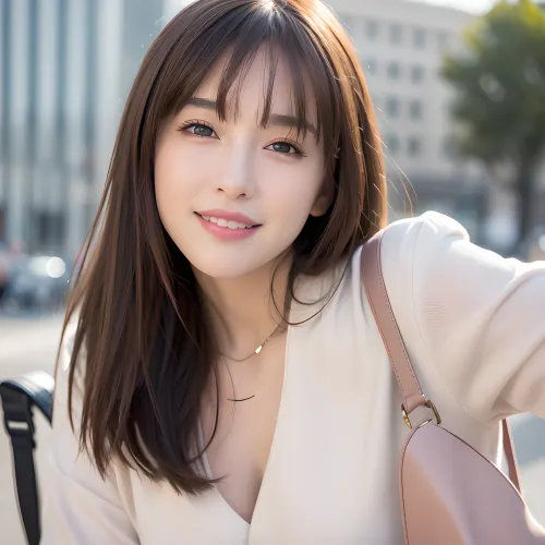 棕色头发的女孩在市场上,寻找新的手机. 她找到一个吸引她注意的苹果模型. 她把它带回家 插进去负责 当她等待, 她打开了专业的照明应用