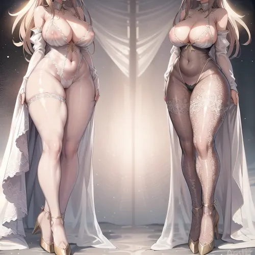 Ein junges Mädchen saß vor ihrem Computer und starrte auf den Bildschirm mit einem bestimmten Blick auf ihr Gesicht. Sie wurde entschlossen, das ultimative Meisterwerk zu schaffen - ein ultra-detailliertes, realistisches Bild von sich trägt nichts als ein weißes Spitzenkleid und groß