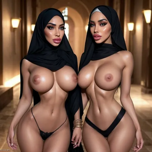 The AI generated porn picture showed a beautiful Turkish girl with full hijab, big lips, and thick eyebrows. She was wearing an ultra-thin dress that hugged her curves perfectly. Her long eyelashes fluttered as she stared into the camera with