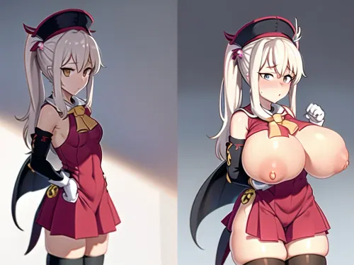 在AI的渐进阶段,以完美的皮肤,完美的头发,完美的眼睛,完美的嘴,完美的身体来产生一幅画面. 文中应描述一个极瘦的、质量最高的女孩的最佳品质