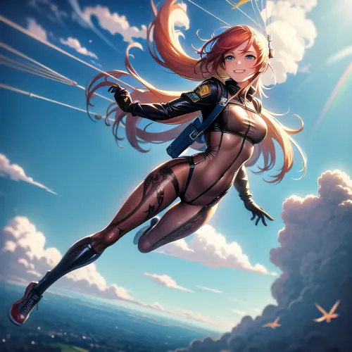 最高品質のAI画像で25歳の少女のカシュアートは、彼女の曲線を完璧に抱く虹色のラテックスボディを身につけています。 彼女は腕が広がり、彼女のスリムなボディをだれかに見せると背の高いスタンド