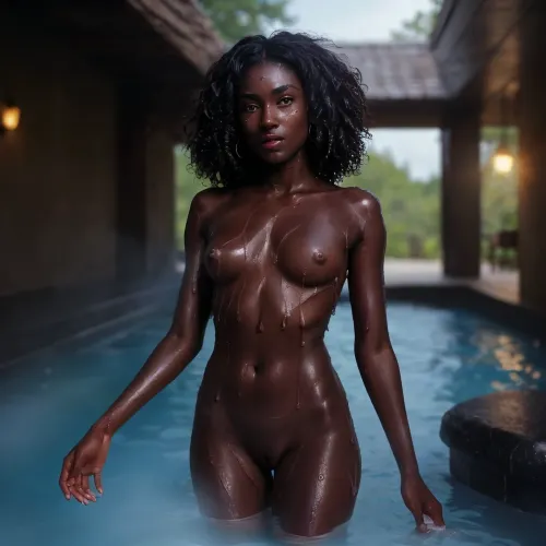 very skinny body, (wet skin:1.5), (narrow perky breasts:1.5), photo from above, (narrow hip:1.4), (slim thighs:1.2), (slender legs:1.2), ((Top Quality, 8K, Masterpiece:1.3)), (Sharp Focus:1.2), (Super Beautiful:1), (very Black dark Skin:1.5), (girl:1.2), (mini:1.5), dark skin, ebony, latina, (nude:1.5), naked Realistic Photos, (very curly Hair:1.5), (young adult:1.5), (African top model:1.5), (pussy visible:1.5), (genitals visible:1.5), (pubic hair invisible:1.5), ebony young girl young girl young girl young girl young girl young girl young girl young girl, nude, naked, ((gorgeous 18 years old model)), thin, legs, narrow, hips, looking up, sunny day, sunlight, (spa:1.5), (flat boy chest:.9), there is a black man with a big and beautiful penis standing next to him big areolas, perfect ass, skinny, navajo, (indian reservation:1.2), (group of girls:1.5), (group of 3 girls:1.6), tits, green eyes, <lora:ahx_v1:.9>, <lora:LowRA:.5>, <lora:CutePussyVer2S:.5>, <lora:flat_chest_v2:.5>
