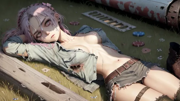 不育者是一片荒凉的荒凉荒地,在那里生命的唯一迹象是偶尔出现的僵尸女孩和她的不死情人. 他们漫无目的地徘徊,他们破烂的衣服几乎覆盖着腐烂的身体。 在远处,一个瘦女孩