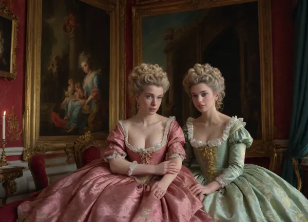 in style of by Leo Fontan, galant sex, AH_Fragonard, rococo, french, painting, <lora:293943_training_data:.8>