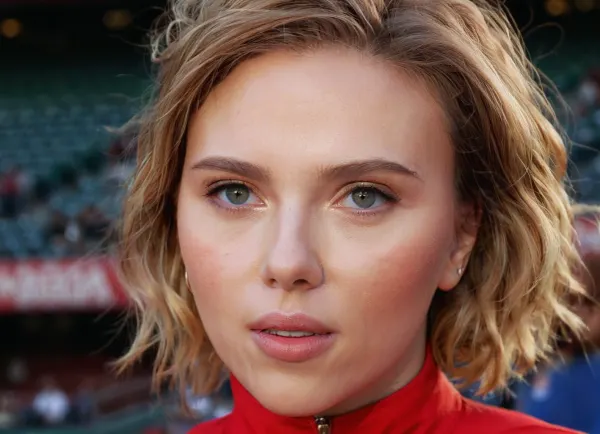 professional close-up portrait photography of the face of a beautiful, ((ohwx woman)), at baseball stadium during Twilight, Nikon Z9, <lora:scarlet_lora_sdxl_v3-000008:1>