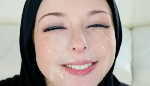 8k, high resolution, wearing black hijab, close shot, turkish girl, very skiny face, winking, no makeup, smile, <lora:JustCum:1.2>