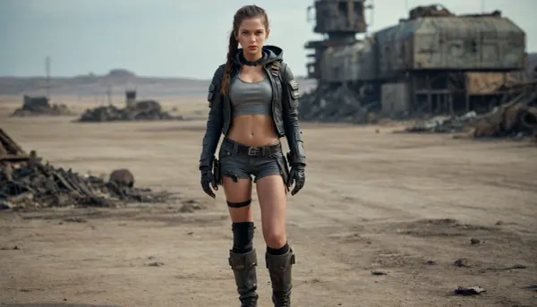 20000444.0, (full body portrait), ((very pretty petite girl)), Surviving in Style girl in a Post-Apocalyptic, Future Explore a vivid collection of AI-generated images featuring women in a post-apocalyptic world, showcasing their unique survival outfits that blend beauty and resilience. These striking visuals depict a range of characters, each adorned in futuristic armor, (military boots), robotic elements, and innovative designs, reflecting the challenges of life in a transformed reality. Discover how these women navigate their environment with style and strength in a visually captivating journey through survival in a dystopian future., Surv1v0r, G1rl, girl, ponytail, jacket, backpack, apocalyptic, <lora:Survivor_Girl:.8>, <lora:ahxl_v1:.8>, supermodel, face, big, lips, <lora:Beautify-Supermodel-SDXL:.8>