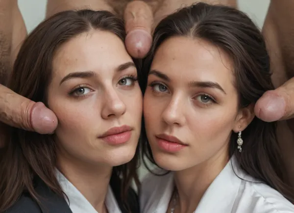 (professional photograph:1.4), a group of naked Caucasian men and women, visible pussy and normal size penises, women fucked in vaginas, (symmetrical eyes), highly detailed, best quality, ultra detailed, (photorealistic:1.2), 8k, UHD, contrast, sharp, (masterpiece:1.1), shadows, (high quality photography:1.3), dark eyes, (face closeup:1.2)