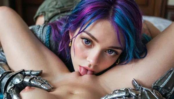 harem, beautiful russian girls only, random colour hair, purple eyes, lesbian cunnilingus sex, small elastic breast, russian armor, russian kokoshnik, warrior girls covered in royal purple in the royal chambers., female, pov, cunnilingus, 2girls, girl, licking, pussy, <lora:EnvyZoomSliderXL01:1>, <lora:EnvyCuteSliderXL01:2>, <lora:Colorful Hair Slider_alpha1.0_rank4_noxattn_last:2>, <lora:Cunnilingus XL:.5>