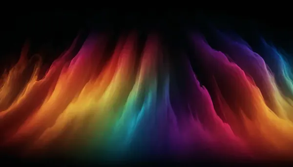 black background, multicolored gradient