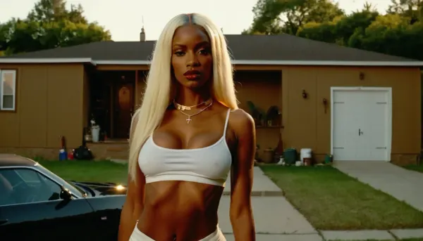 (trap house:1.5), (hood:1.4), (ghetto black bimbo:1.3), (skinny white bimbo blonde:1.5)