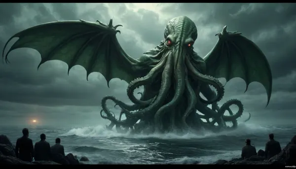 Représentation de Cthulhu selon HP Lovecraft