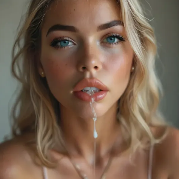 closeup, big penis in a sensual mouth, full glossy lips, cum on lips, milox_babes, <lora:MJ52:2>, <lora:BUT_SDXL_SHS:2>, <lora:style_lora_realis:2>, <lora:SDXLHighDetail_v6-000005:2>, <lora:attractive_notrigger:2>