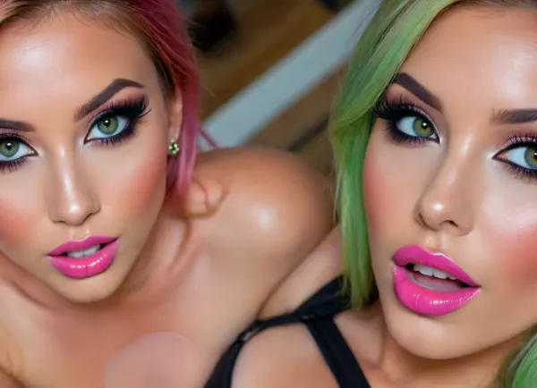 ((close-up, from behind, look back)), biopunk style girl, 25 year old woman, (young:1.6), gradient pink hair, ponytail, sexy makeup, ((detailed symmetric beautiful eyes)), detailed gorgeous face, exquisite detail, medium height, ((34b breasts, erect detailed nipples)), navel piercing, clit piercing, cameltoe, ((shaved)), ((very wet pussy)), (sexy pose), show her sexy body in various pose, (she do obscene bdsm things), (various bdsm torture dungeon place), sexy latex clothes, bigger gape, bigger gape and bigger asshole, enormous big gape, long legs, blue eyes, bigger asshole, ((makeup:1.5), anal gape open, long blue eyelashes, olive eyeshadow with glitter), open mouth, (garter belt), (anus stretched), (big eyes), beautiful smile, bbl, more smearing mekup, makeup smearing all cheeks, slender face, hypnotizing eyes, punishnun, artoflips, uoclips, lips, lipstick, large, breasts, big, boobs, huge, tits, but, green, eyes, blue, brown, perfecteyes, <lora:BUT_SDXL_SHS:1.9>, <lora:attractive_notrigger:1.7>, <lora:PerfectEyesXL:1.4>