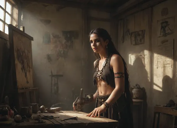 inkwork, dark fantasy, illustration, evil tribal laserlight-painting, dark, chiaroscuro, low-key, <lora:zavy-cntrst-sdxl:.8>