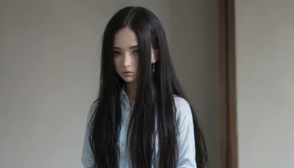 18 yo japanese, school dress shirt with buttons, erecke nippel, medium breats, blue crystal earrings. She is showing her tits to the viewer, She is skinny, with a nice big athletic round ass and medium tits. She has very long straight, (black_hair:2), big blue eyes, perfect face very detailed ., {up}, blue eyes, kpop, <lora:Angelface_XL:.8>, <lora:PrgXL_V1:.8>, <lora:JP1-000009:.8>