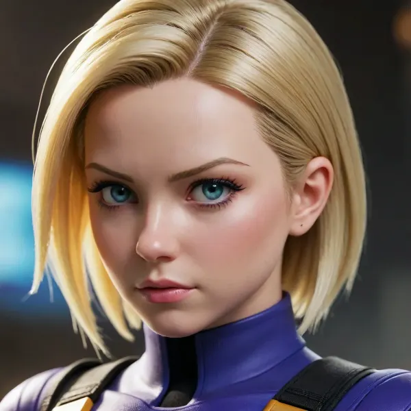 adult android 18 from dragon ball super