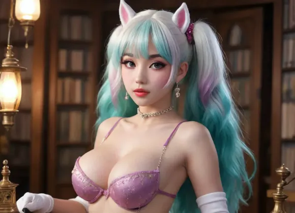 **Ultra-realistic, professional photography, best shadow, 8K resolution, UHD, clear image, extremely complex details, ultra-high definition.** In an era where steam engines, alchemy, and advanced technology are intertwined, who would dare turn to the mystical power of the Beyond? Jo Mingrui suddenly finds herself in the body of Emily Willis, a pornographic actress living in an alternate universe of the Victorian period, where the air is filled with steam and the streets are lit by gas lanterns. The world around you is saturated with mechanical wonders, ((makeup:1.5), long blue eyelashes with eyeliner:1.2), (big lips:1.3), (purple pussy:1.1), r supernatural mysteries. When faced with, ((((((Perfect Sexy Anime Disney Drawing)))))), ((((((Perfect Sexy Cartoon furry)))))), (((((Lots of Light))))), ((((Solo Pony)))), (((Sexy-female-Pony))), (((((((white My Little Pony))))))), (((((Pony), (((Best Quality))), (((((Ultra Quality))))), ((((best)))), (((quality))), (((good))), photo, ultra-tanned skin, reflecting skin, moist lips, glistening skin, glistening lips, body jewelry, nipple chain, nipple rings.** My tummy is very swollen from a cum eruption. My nipples are purple, mini, and neat. My eyelashes are very long, green with mother-of-pearl accents. My hairstyle features two pigtails with bangs, and my hair color is blue tide. I have earrings in my nipples. My pussy is perfectly naked—I stand with my legs spread, wearing stockings with a pattern. The mechanism for satisfying sexual whims consists of special vibrators, suction devices, and an expander. **Oiled body, (1.5)))))