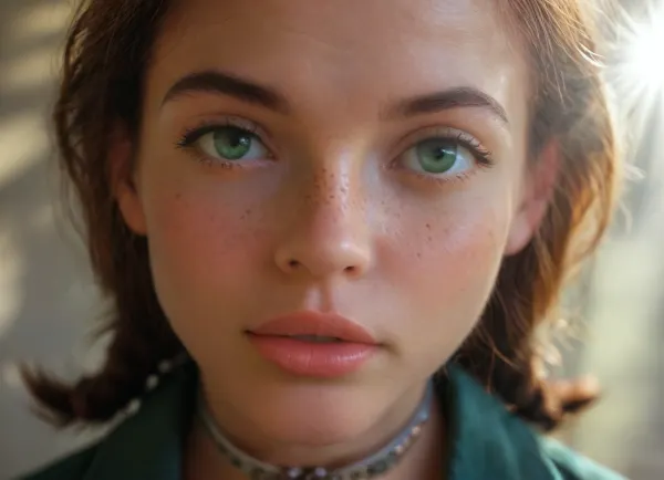 age progression, nude, bare chest, four images showing a woman growing up, in the first one she is a small flat chest, in the third one she is a perky 18 year old, in the last one she is a curvy 25 year old, beautiful face, bangs, horny expression, full lips, medium length hair, green eyes, freckles, school skirt, choker, low hanging pigtail, braids, photorealistic, hdri, portrait, close up, realistic, super real, hyper realistic, ultra realistic, ((perfect eyes)), full view, ((Ultimate realistic photo details)), (((dynamic sexy pose))), (((bright sunlight))), detailxl, amateur, puffy, nipples, dark, ghost, wide, compilation, flat, chested, <lora:MJ52:.8>, <lora:attractive_notrigger:.8>, <lora:Nipples XL:1>, <lora:flat_chested_v3.5:.8>