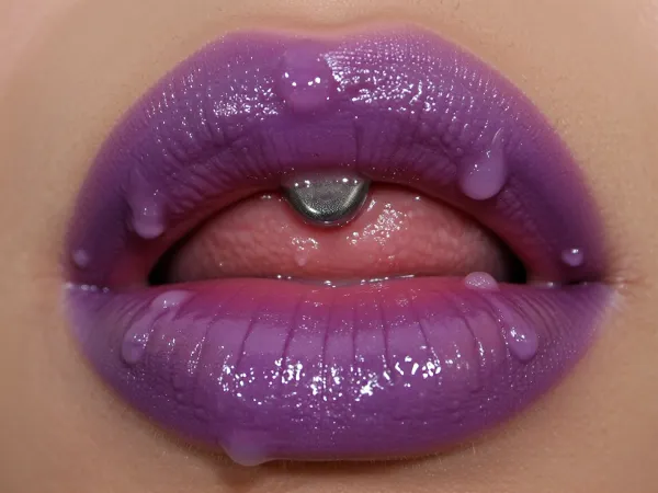 MOHIXOY GOTO, PhMacro photography and detail
My vagina pussy was transformed with the help of implants that made it look like purple lush lips that you just want to suck., clitoral piercing, artoflips, uoclips, lips, lipstick, art, of, pussy is wet from an abundance of cum, (fish Lips pussy:1.3)