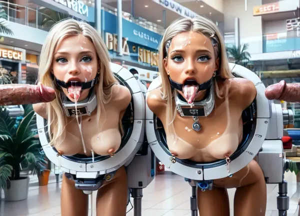 ((light perfect huge very long very thin dicks in mouth:1.8)), ((white smooth thin long penises in mouth from viewer's sides:1.7))