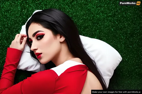 La femme était assise devant son ordinateur, tapant furieusement. Soudain, elle entendit un bruit fort venant de son écran d'ordinateur. Elle s'est retournée pour voir ce qui se passait et a vu une belle femme sur l'écran. La femme avait un rouge long