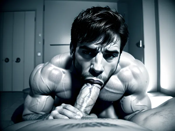 L'uomo muscoloso aveva un pene enorme e si inginocchiava davanti al ragazzo disordinato, che piangeva alla telecamera. Lo stronzo del ragazzo sissy era visibile mentre gridava e implorava per misericordia