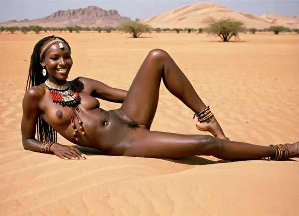Die afrikanischen Masai Stammfrau war Vollkörperbild mit traditionellen Accessoires auf nackten Körper geschmückt. Sie hatte einen sehr großen Penis, der von einer sehr hohen und breiten offenen Muschi gefickt wurde, die vom Stammeskrieger gefickt wurde. Sie eb