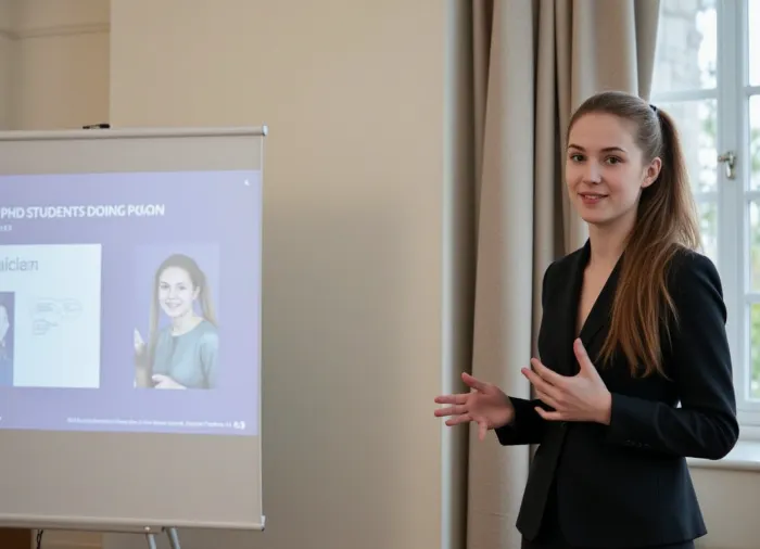 Die junge schwedische Frau mit braunem Haar, zierlicher Rahmen und Pferdeschwanz steht am Podium, ihre Augen scannen das Publikum. Sie trägt eine formale Hosentasche und sieht zuversichtlich aus, als sie ihre Präsentation beginnt. Ihre Rede ist über die ethischen Auswirkungen der Verwendung künstlicher