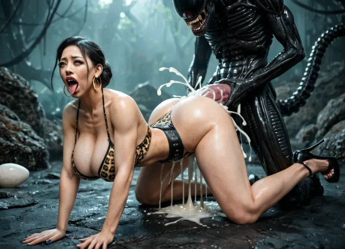 Creating the perfect asian milf transformation possession chamber within xeno-tentacle zerg hatchery hive spawning pits filled with slimmy tentacle pod and sludge, Inga horror shapeshifting Xenomorph with massive tentacle dick, (inserminating all holes of the perfect body and wearing shapeshifting by wearing the skin of the most beautiful sexy exotic elegant classy chinese taiwanese korean thai milf mistress beauty queen with cum and eggs), big perfect asian ahegao eyes, massive XXL boobs, voluptous tits, deep cleavages, long legs, wearing sequine laced top and tight sexy leopard-print miniskirt, jewelleries, waist chainbelt, high heels, overflowing with cum, pumped with cum, orally possessed, best hardcore sex positions on the ground flooded with thick green sludge, ng_deepnegative_v1_75t, CyberRealistic_Negative, ahegao, rolling_eyes, rolling_eyes-000014, .5>, vomcum, excessive cum, 1milf, 1facehugger xenomorph shapeshifter, xeno sexual enhancement, well balanced dramatic lighting with UnrealEngine VFX, award winning 21st century modern Hong Kong milf scifi horror possession action x-rated montage, best high quality HD photo, detailxl