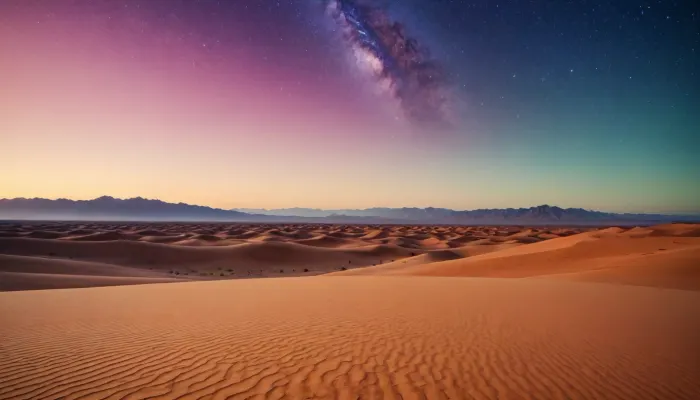 color gradient in desert background galaxy
