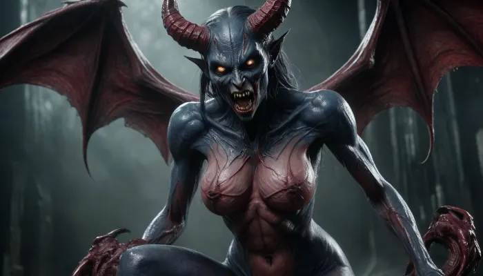 1female seductive, sweaty nude sexy, vascular, fit, goth, veiny, (detailed bulging vein texture:1.3), (demon eyes), intense claws, intense alien pussy, drooling, (succubus girl:1.4), dark blue skin, fangs, demon, evil, full body view, apocalyptic, rapture, hell on earth, devilish, intricate detail, extreme detail, best quality, UHD 8k, award winning photo, DonM3v1lM4dn355XL, <lora:952396_training_data:2>, <lora:DonM3v1lM4dn355XL-v1.1-000012:2>