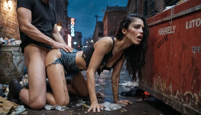 A night of unbridled passion: a dirty encounter behind the disco