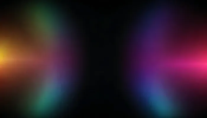 black background, multicolored gradient