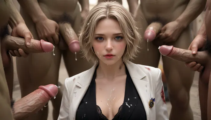 orc man standing with the girl strapped to the orc while being deeply penetrated, bruised, blood, terror, realistic, bukkake, cum, <lora:onarmor_xl:2>, <lora:MS_Real_XL_Bukkake:.1>