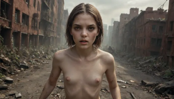 Photorealistic, highres, Wide angle shot, younger innocent girls being held down by giant angry zombies and fucked hard in all holes, flat, chested, z0mb13, post-apocalyptic, world, decay, skin, zombie, zombies, cityscape, <lora:ahxl_v1:2>, <lora:flat_chested_v3.5:2>, <lora:Zombie_XL_z0mb13:2>, <lora:UZombies:2>