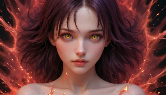 perfectly beautiful naked athletic girl inhabits the UV-reactive crystalline landscape. She features a sleek, translucent body with internal skeletal structures that glow with neon cyan and violet light, mirroring the energy of the crystals around it. Her skin is adorned with intricate UV-reactive patterns in hot magenta and fluorescent orange, providing her with a natural camouflage among the neon flora. With her large, glowing amber eyes and perfect body, she is a fascinating addition to this otherworldly dimension. I hope you find it as captivating as the landscape itself. Whole body view composition, fixl-art, 4ng3l, face, blacklight, photography, as, a, street, fighter, character, Shattered, glass, reflecting, vibrant, hues, dances, in, an, ethereal, swirl, <lora:SDXL_BetterFaces-LoRA_v1:.8>, <lora:dare_blacklight_dances:.8>