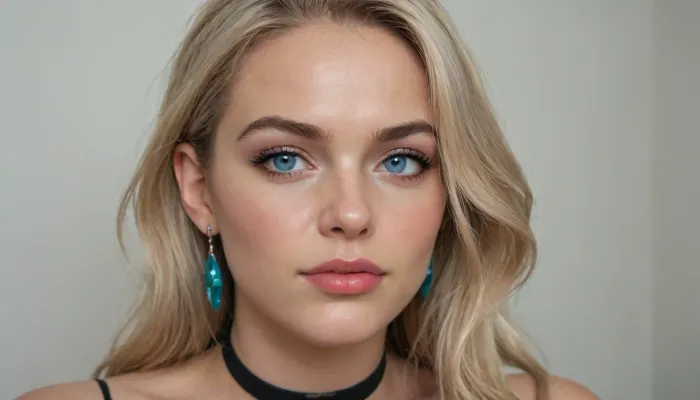 android sexbot
beautiful face, (sharp high cheekbones, sharp wide jawline, pointed chin:1.3), deep-blue eyes, subtle charcoal-gray eyeshadow, sharp thin black tightlining, long black eyelashes, soft medium-thin deep-brown eyebrows
full plump lips, glossy nude-pink lipstick
long straight blonde hair
long triangular crystal earrings, choker