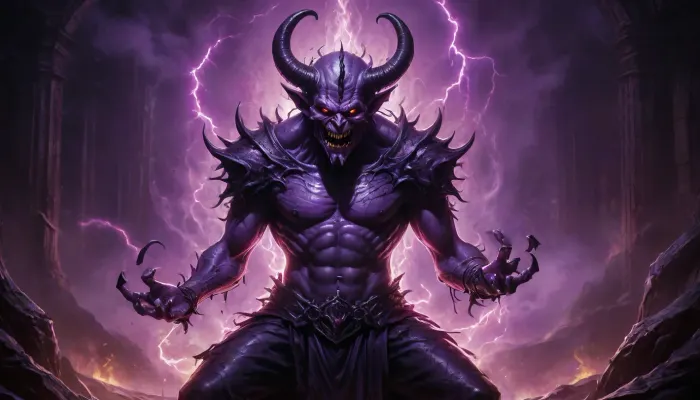 inkwork, dark fantasy, illustration, evil, purple, demoncore, horrorcore laserlight-painting, <lora:HGHD_DEAMNOCORE_XL:.4>