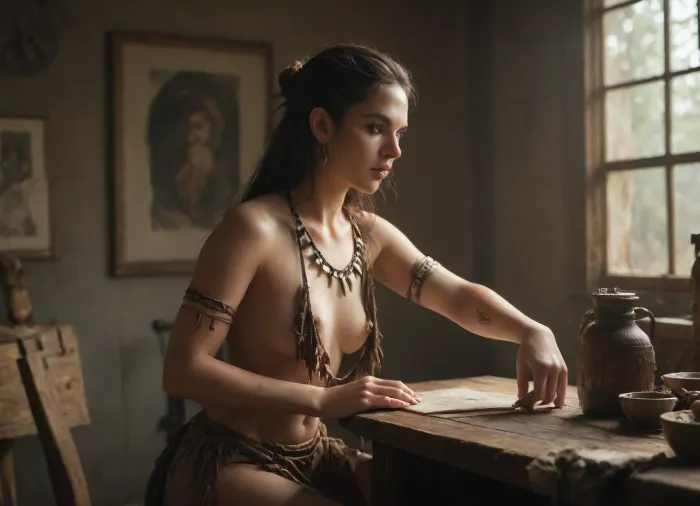 inkwork, dark fantasy, illustration, evil tribal laserlight-painting, dark, chiaroscuro, low-key, <lora:zavy-cntrst-sdxl:.8>