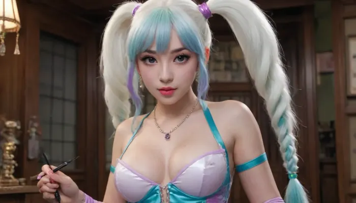 *Ultra-realistic, professional photography, best shadow, 8K resolution, UHD, clear image, extremely complex details, ultra-high definition.* In an era where steam engines, alchemy, and advanced technology are intertwined, who would dare to turn to the mystical power of the Underworld? Jo Minrui suddenly finds herself in the body of Emily Willis, a pornographic actress living in an alternate universe of the Victorian era, where the air is filled with steam and the streets are illuminated by gas lanterns. The world around you is full of mechanical wonders and supernatural mysteries. **, ((Makeup:1.5), long blue eyelashes with eyeliner:1.2), (full lips:1.3), (purple pussy:1.1), .** **, ((((((Perfect Sexy Anime Disney Drawing)))))), ((((((Perfect Sexy Cartoon Furry)))))), (((((Lots of Light))))), ((((Solo Pony)))), (((Sexy-Female-Pony))), (((((((White My Little Pony))))))), (((((Pony), (((Best Quality))), (((((Ultra Quality))))), ((((Best)))), (((Quality))), (((Good))), photo, ultra-tanned skin, reflecting skin, moist lips, glistening skin, glistening lips, body jewelry, nipple chain, nipple rings.** My stomach is very swollen from the ejaculation of semen. My nipples are purple, tiny and neat. My eyelashes are very long, green with pearl accents. My hairstyle is two ponytails with bangs, and my hair color is a blue tide. I have earrings in my nipples. My pussy is perfectly naked — I'm standing with my legs spread wide, wearing patterned stockings. The mechanism for satisfying sexual whims consists of special vibrators, vacuum devices and an expander. **Oiled body, (1.5)))), **)